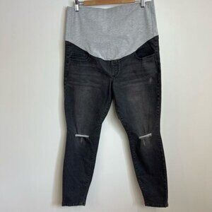 Rose Maternite Women’s Maternity Pregnancy Stretch Gray Jeans Pants XL